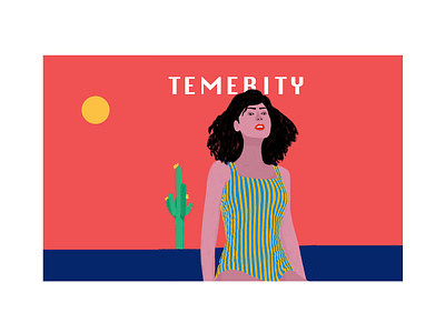 Temerity art basic bold bright bright colours cover art design doodle fashion graphic art illustration line art portrait portrait art shape sketch