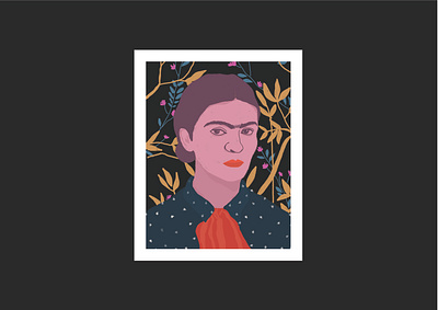 Frida Kahlo art background art basic black bold bright bright color bright colours cover art culture design doodle fashion floral fridakahlo illustration portrait portrait art portrait design sketch