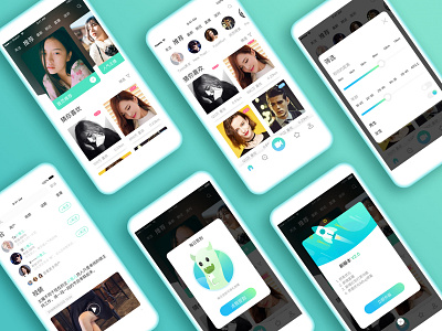 Social APP UI design live interface dating APP app design tvui ui ux 设计