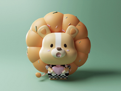 anyzoo - Kim 3d character design illustration