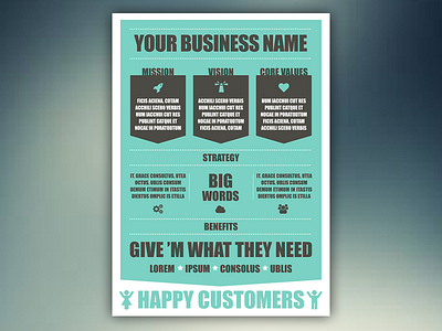 Business Graphic infographic poster