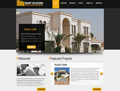 Contracting & General Trading - Website design ui