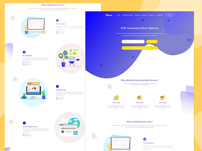 UI/UX Hosting Website. animation app design flat illustration ios ui ux web website