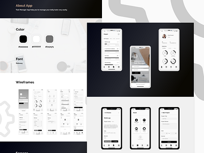 UI/UX, Task manager App app design ui ux web website