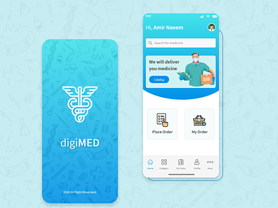 Medicine Delivery App - UX/UI Design | DigiMED