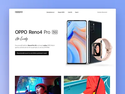 OPPO - Website Design design development figma home page landing page oppo photoshop typography ui uiux user experience user interface ux web webdesign website