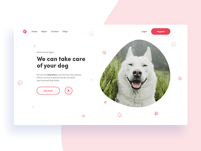 Pawsitters landing page