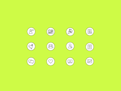 Iconography - Digital Workplace Icon Set branding design digital design digital illustration icon icon set iconography vector visual design web design