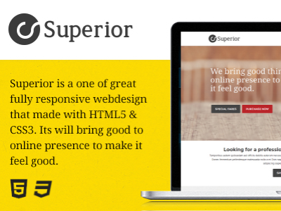 Superior - Multipurpose Responsive HTML5 Template blog clean corporate creative css3 design flexible html5 page templates modern portfolio responsive seo