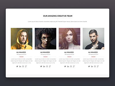 Team section form Nifty – Multi Purpose PSD Template clean design ecommerce identity modern psd template ui ux web webdesign website
