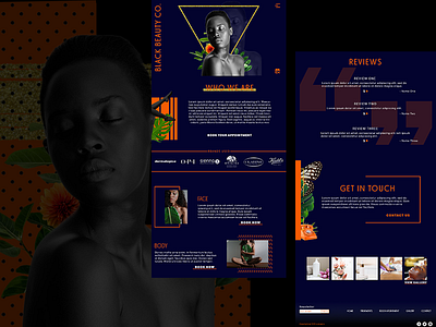 Black Beauty Co challenge concept daily 100 design landing page minimal photoshop ui ui designer web design