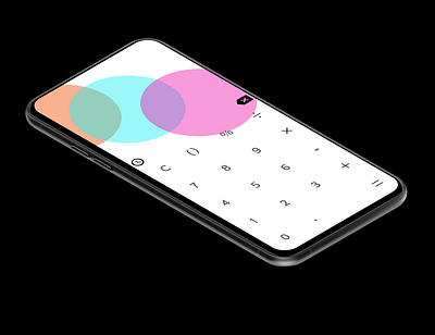 calculator mock app challenge daily 100 design flat minimal ui