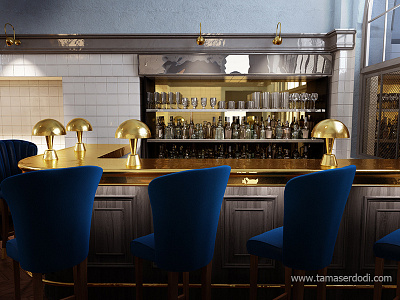 Brass Bar London 3d bar beer brass design elite interior london pub render restaurant