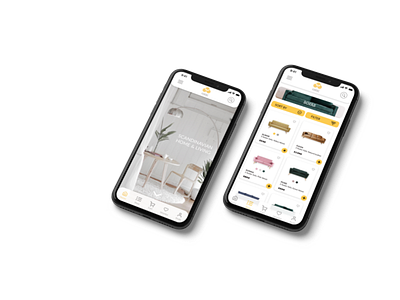 E-commerce - furniture Mobile App app branding design illustrator ui ux web