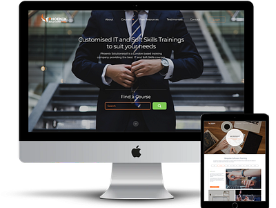 IT Training company website redesign app branding design it training ui ux web