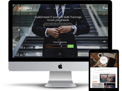 IT Training company website redesign