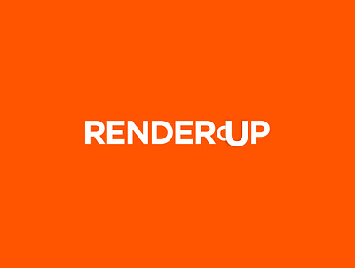 Rendercup Logo branding design dropshadow logo logotypes minimal typography vector