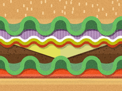 Hello, Homies burger cheese burger debut dribbble food illustration lunch morgan freeman simple yum