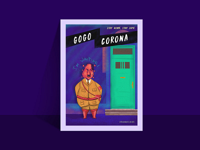 GoGo Corona! character design concept corona virus illustration creative digital art digital painting illustration illustrator movie poster photoshop poster art poster design stay home stay safe stayhome staysafe vector