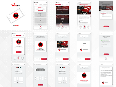 Wordbot (Mobile App) app branding mobile app uiux