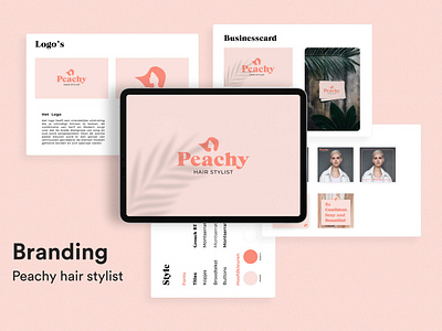 Peachy Hairstylist Branding