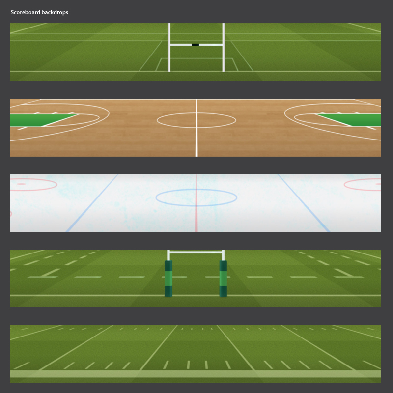 Scoreboard Backdrops by Kevin Devine on Dribbble