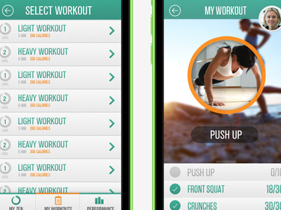 Lumafit Fitness app concepts fitness ios ipad mobile sports