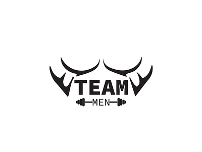 team men logo fitness canter illustration illustrator