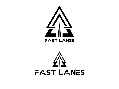 Fast Lanes logo design illustrator logo