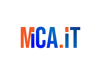 Mica it logo illustrator typography