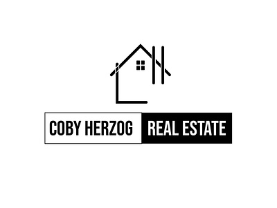 CH Real Estate logo branding illustrator logo typography vector