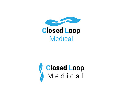 CLOSED loop logo branding design illustrator logo typography