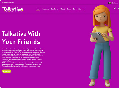 Talkative logo and web page design figma illustration logo vector