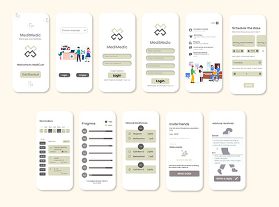 MediMedic app ( Redesign) design figma logo vector
