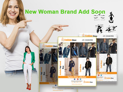 fashion store Flyer and poster