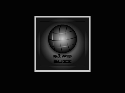 Black world buzz logo adobe photoshop illustration