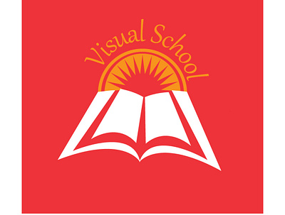 Visual School logo illustration illustrator typography vector