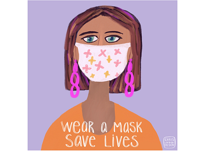 Be smart. Be kind. Wear a mask. characterdesign editorial art editorial illustration hand lettering handlettering procreate