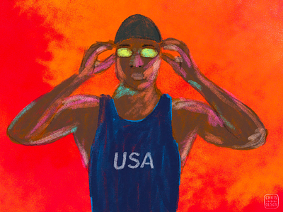 Sketches from the Olympics adobe fresco allyson felix carissa moore gymnastics illustration photoshop portrait rayssa leal simone manuel skateboarding sports illustration sunisa lee surfing swimming track and field women