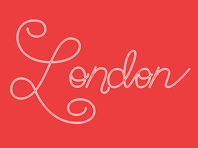 London lettering london monoline