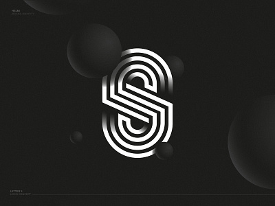 S Lettermark bold branding emblem lettermark lettermarklogo lines logo logo design mark modern