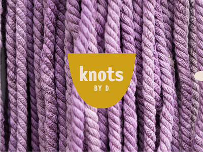 Knots by D Branding brand design brand identity branding branding and identity color theory logo logo design macrame pattern design plants small business