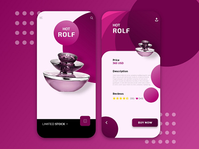 Body Spray App Ui Design. app app design body spray design ecommerce ui web