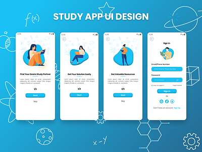 Group Study APP UI Design.