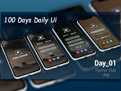 Day 1 Sign Up Page app design ui web