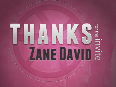 Thanks Zane David art dribbble noise paint pink print texture thanks