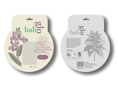 Bali Glo Product Blister Card branding design graphic design illustration logo packaging design product design publication design typography