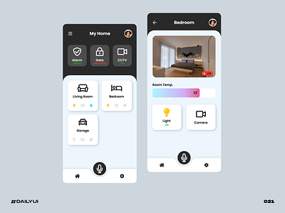 Home monitoring challenge dailyui dashboard home mobile monitor monitoring security smart
