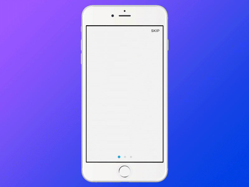 TRACE onboarding memory vr purple blue prototype animation ui
