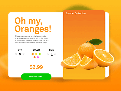 Checkout challenge checkout ecommerce orange product ui